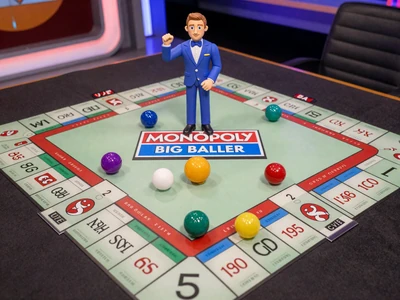 Monopoly Big Baller Live Game Show von Evolution - Kugeln und Brettspiel-Spa&szlig;