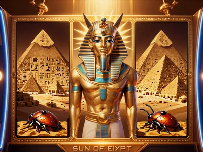 Sun of Egypt 3 Slot von Booongo - Goldene Pyramiden und &auml;gyptische G&ouml;tter Echtgeld Spielautomat